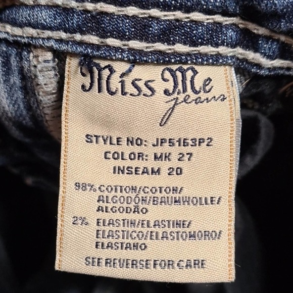 Miss Me Capri Jeans Size 26 - Picture 5 of 6